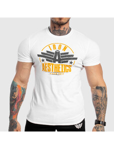 Pánske fitness tričko Iron Aesthetics Force, biele