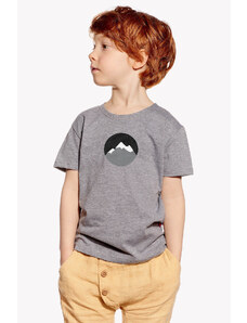 Piskacie Chlapčenské tričko tatry, farba sivá, veľkosť 86