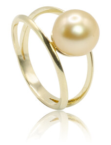 GOLDIE Zlatý prsteň s juhomorskou perlou LRG537.PA