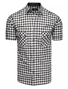 Dstreet Čierno-biela košeľa s krátky rukávom skl.34