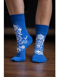 Be Lenka Barefoot ponožky Folk - modré 43-46