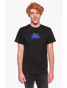 Piskacie Pánske tričko s oblakom, farba čierna, veľkosť xs