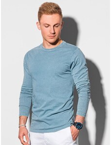 Buďchlap Svetlo-modré štýlové tričko s dlhým rukávom L131