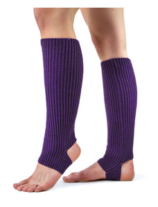 VFstyle tmavo fialové návleky na nohy s otvorom na pätu 43 cm