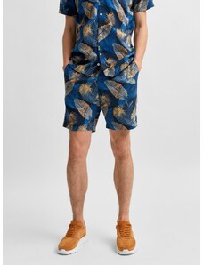 Blue patterned chino shorts Selected Homme Joel - Men