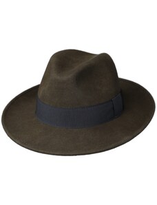 Fiebig - Headwear since 1903 Olivový klobúk plstený - olivový s čiernou stuhou - Bogart