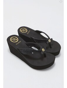 Outlet - GUESS sandálky Sequins Wedge Sandals čierne, 13826-42