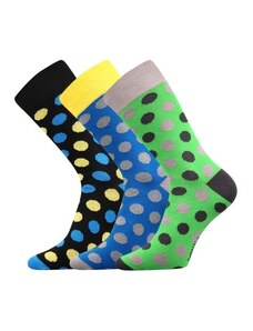 WEAREL 003 pánske ponožky farebné Lonka - VELKÉ PUNTÍKY