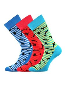 WEAREL 011 pánske ponožky farebné Lonkaa - ŽRALOCI