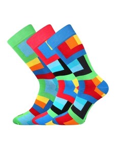 WEAREL 013 pánske ponožky farebné Lonka - KOSTKY