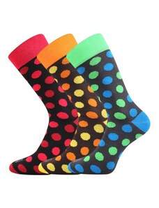 WEAREL 019 pánske ponožky farebné Lonka - VELKÉ PUNTÍKY