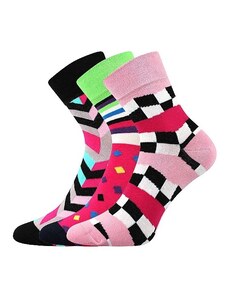 IVANA dámske farebné ponožky Boma - MIX 56