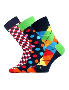 WOODOO farebné veselé ponožky Lonka - CRAZY