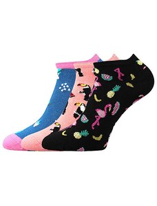 PIKI nízke farebné ponožky Boma - MIX 63 - EXOTIKA