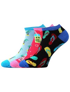 PIKI nízke farebné ponožky Boma - MIX 64