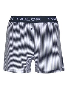 TOM TAILOR Pyžamové nohavice námornícka modrá / biela