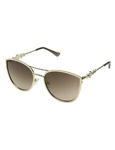 Outlet- GUESS okuliare Cat Eye Metal Sunglasses gold