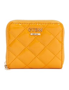 GUESS peňaženka Melise Quilted Zip-around Wallet marigold
