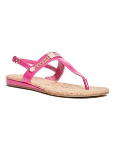 GUESS sandálky Jyll T-Strap Sandals ružové