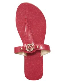 GUESS sandálky Kara T-Strap Sandals fuchsia
