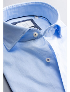 1863 BY ETERNA luxusná pánska košeľa modrá ETERNA Modern Fit super soft Easy Care