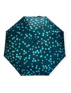 Real Star Umbrella Mini skladací dáždnik s kvetinami - modrá 9206