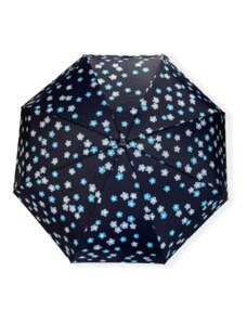 Real Star Umbrella Mini skladací dáždnik s kvetinami - modrá 9207