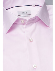 1863 BY ETERNA luxusná keprová košeľa ružová Modern Fit super soft Non Iron