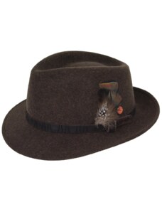 Cestovný nekrčivý vodeodolný hnedý klobúk Mayser - Maleo Mayser