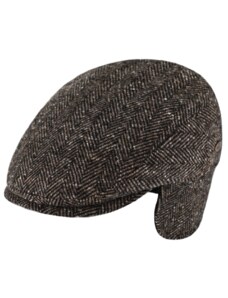 Fiebig - Headwear since 1903 Pánska hnedá zimná bekovka Fiebig s klapkami na uši