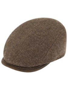 Fiebig - Headwear since 1903 Zimná hnedá bekovka driver cap od Fiebig - hnedá vlna a koža