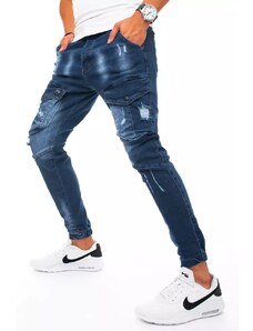 Dstreet Trendové pánske džínsy modrej farby.