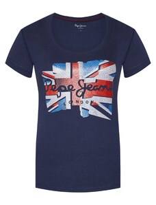 Dámske tričko Woman's t-shirt Pepe Jeans PL504819 583 tmavomodré