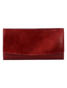 Dámska kožená peňaženka tmavo červená - Tomas Suave červená