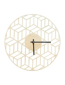 BeWooden Drevené hodiny Cube Clock