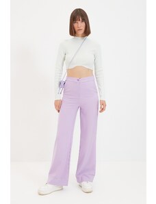 Trendyol Collection Lilac Wide Leg/Wide Leg Woven Nohavice