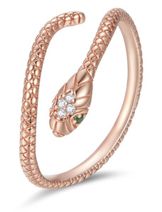 Linda's Jewelry Strieborný prsteň Kráľovná Hadov Rose IPR101
