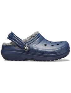 Detské topánky Crocs CLASSIC LINED tmavo modrá / šedá