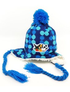 Setino Chlapčenská čiapka s brmbolcom BABY "Bing" - tmavo modrá