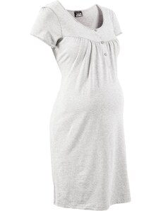 bonprix Materská nočná košeľa s bio bavlnou, farba šedá