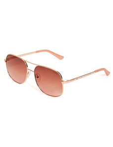 Popolka.sk Outlet - GUESS okuliare Rose Gold-Tone Metal Navigator Sunglasses