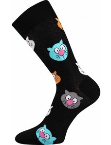 TWIDOR farebné veselé ponožky Lonka - KOČKY - 1 pár