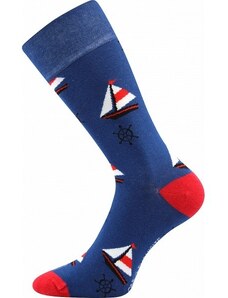 TUHU farebné veselé ponožky Lonka - PLACHETNICE - 1 pár