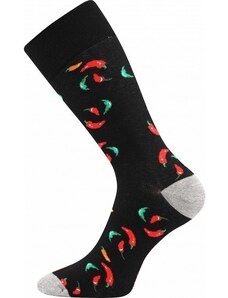 TUHU farebné veselé ponožky Lonka - PAPRIČKY - 1 pár
