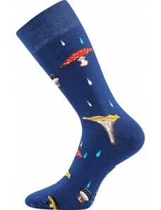 TUHU farebné veselé ponožky Lonka - HOUBY - 1 pár