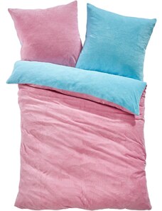bonprix Obojstranná posteľná bielizeň, kašmírový vzhľad, farba modrá
