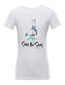 Children's T-shirt made of organic cotton ALPINE PRO EKOSO white variant pb