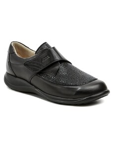 Axel AXCW010 čierne dámske poltopánky topánky šírka H