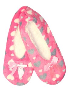 Pesail Rosé oteplené papuče srdiečka X932