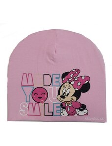Setino Dievčenská jarná / jesenná čiapka Minnie Mouse - Disney - sv. ružová